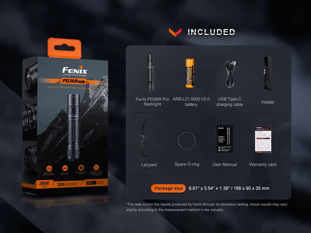 FENIX PD36R PRO RECHARGEABLE FLASHLIGHT - Image 16